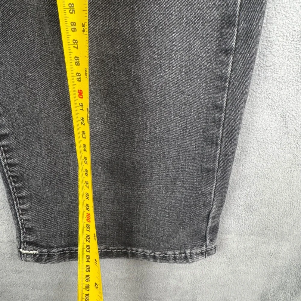 True Religion Geno Relaxed Slim Jeans Mens 36 Black Faded Denim Horseshoe Pocket